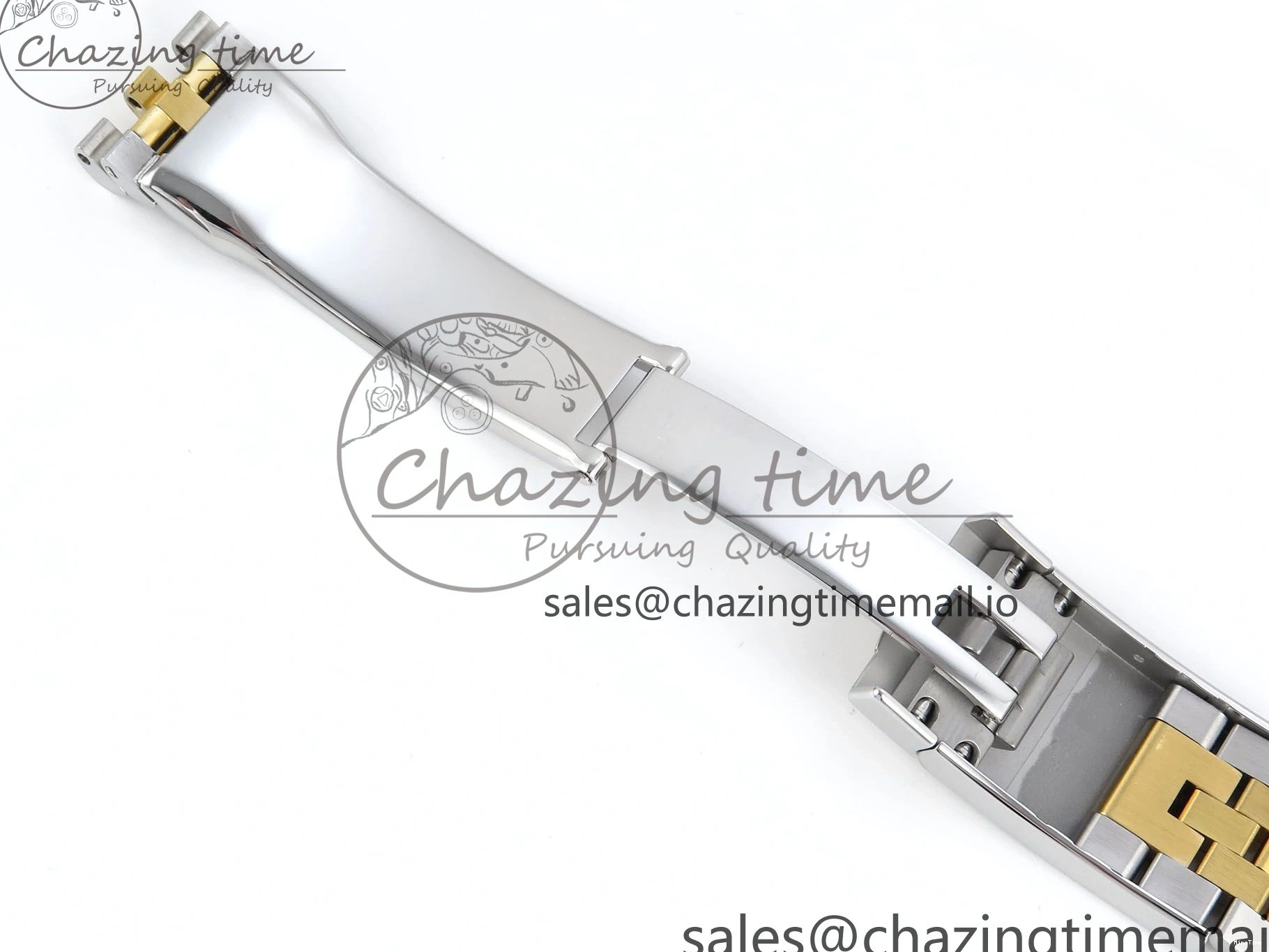 MiroTime 0109 Stretchable DateJust 36 126283RBR EWEF Best Edition Black Diamonds Dial on SS YG Jubilee Bracelet A 634